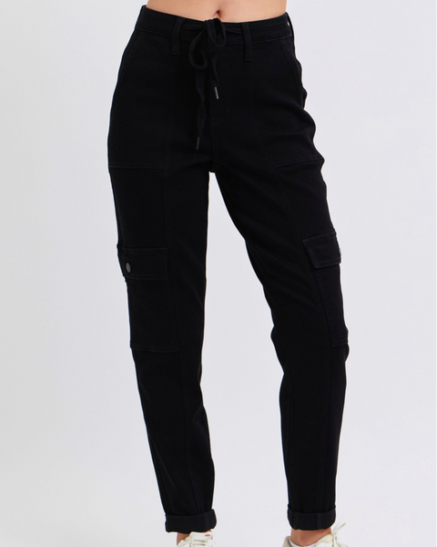 JB Black Cargo Jogger