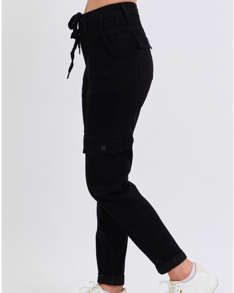 JB Black Cargo Jogger