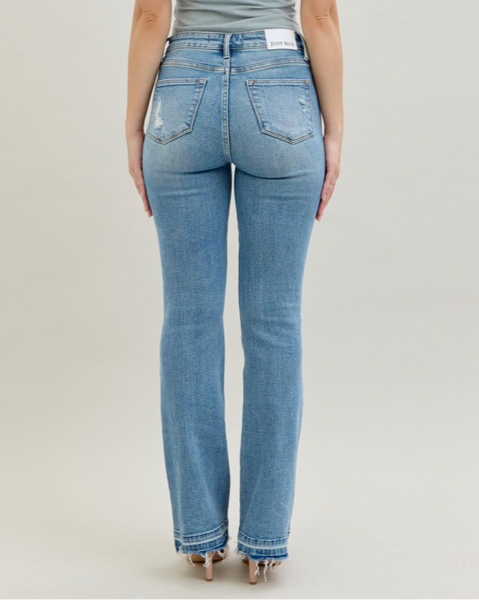 JB Destroyed Release Hem Bootcut