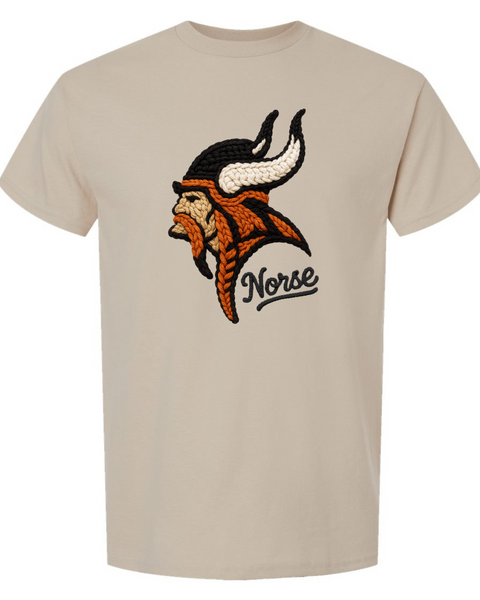 Knit Norse Head Graphic Shirt