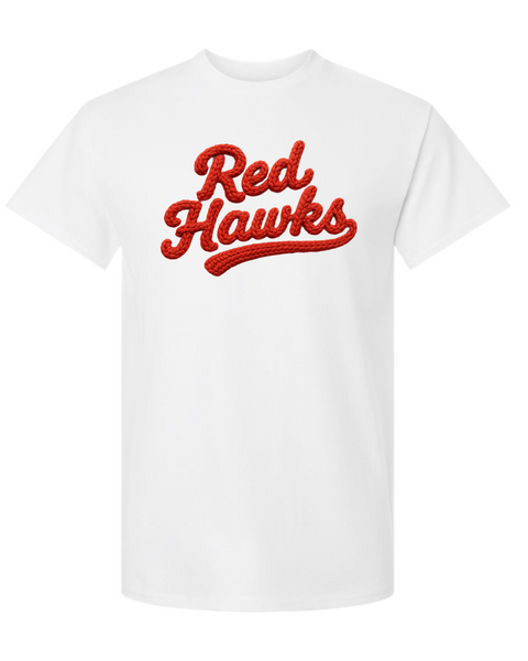 Knit Red Hawks Graphic Shirt