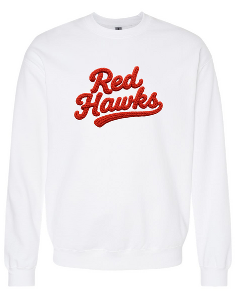 Knit Red Hawks Graphic Shirt