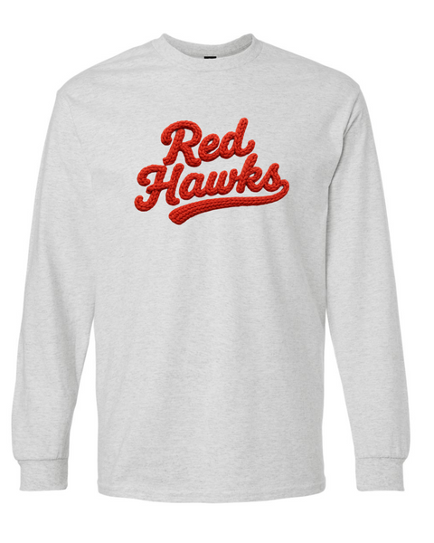 Knit Red Hawks Graphic Shirt