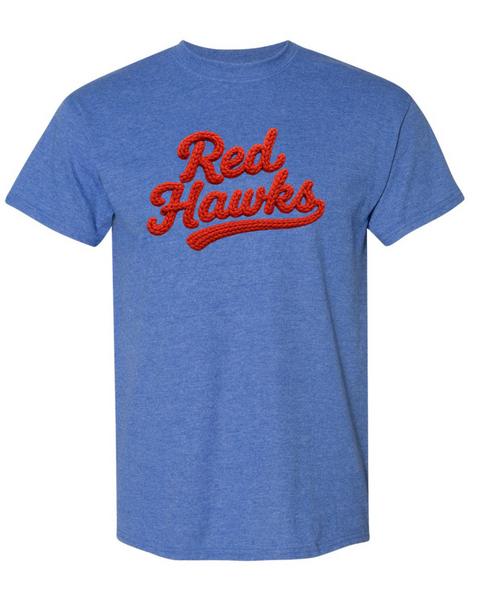 Knit Red Hawks Graphic Shirt