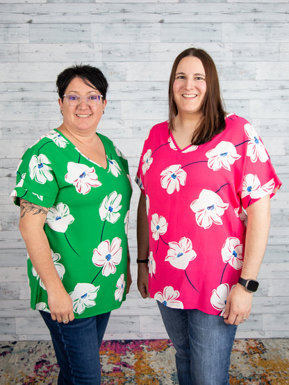 Spring Day Floral Top