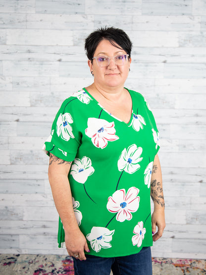 Spring Day Floral Top