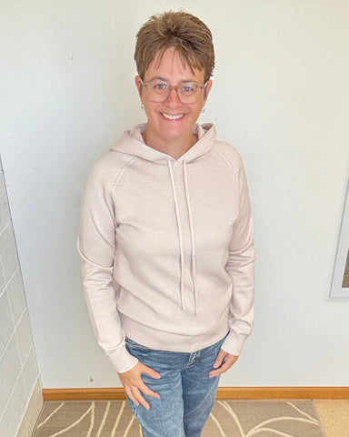 Oatmeal Waffle Texture Hoodie