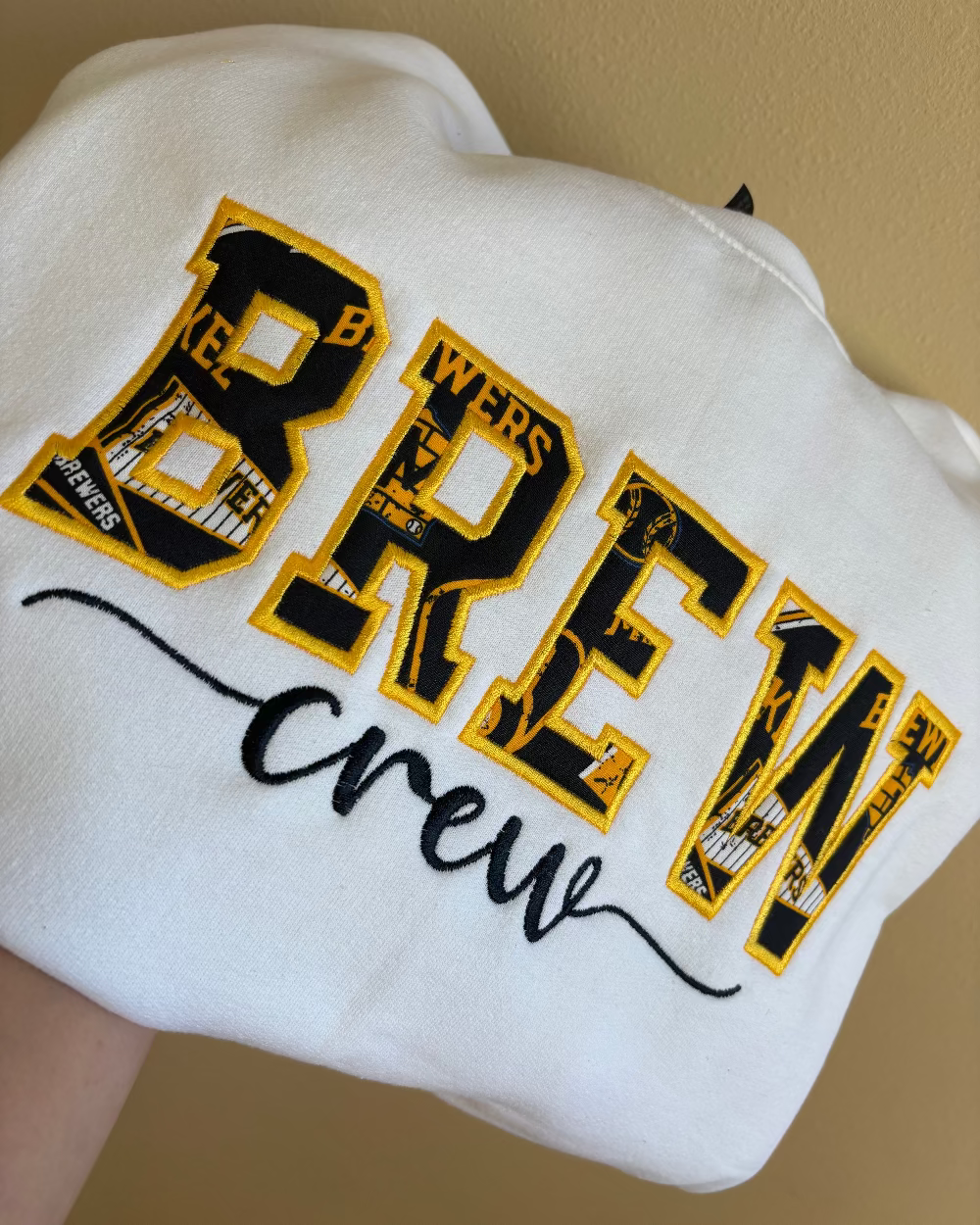 Brew Crew White Crewneck