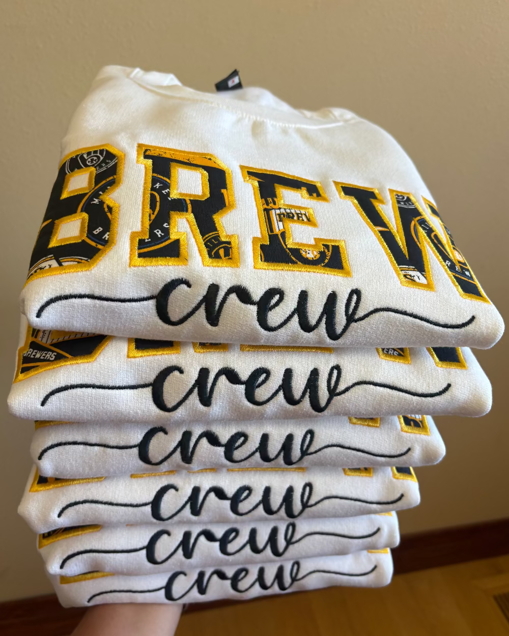 Brew Crew White Crewneck