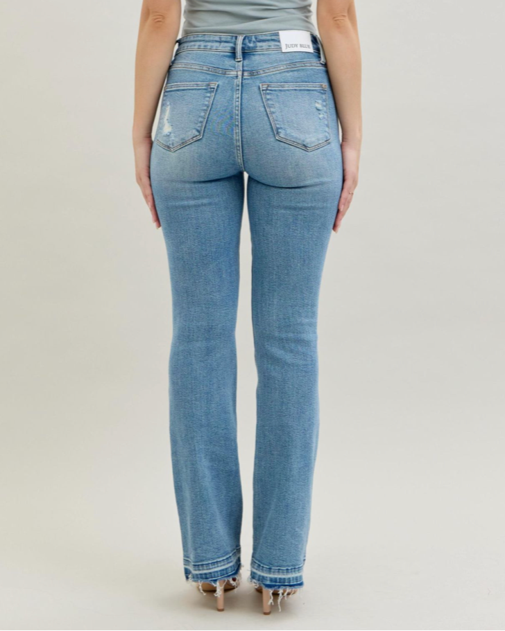 JB Destroyed Release Hem Bootcut